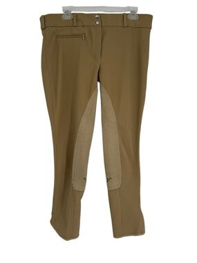 Gutos Breeches Womens 34 Horse Riding Full Seat Pants Equestrian Jodhpurs Tan